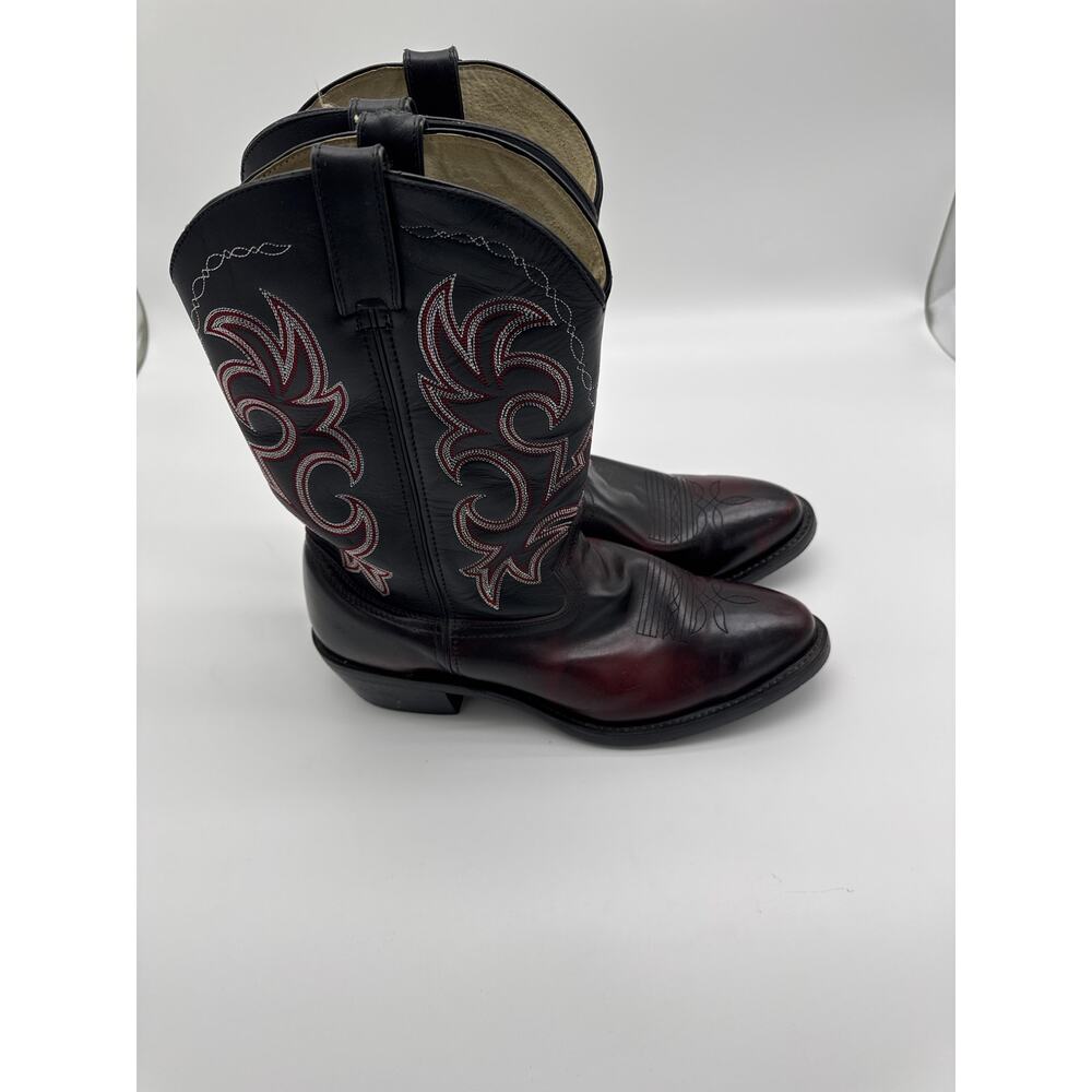 Durango Black & Dark Brown With Red‎ stitch LEM315 12EE Mens
